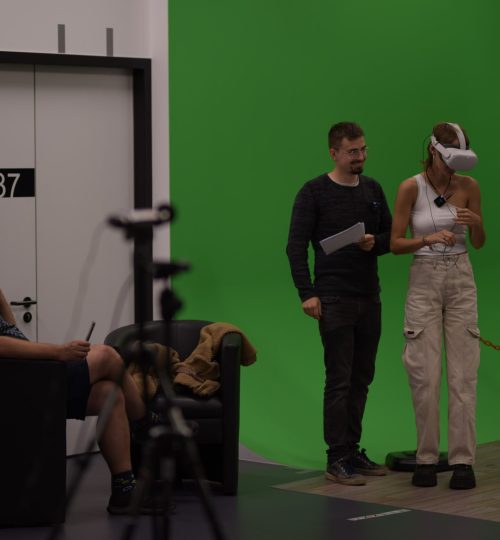 VR-Testperson-Beobachter